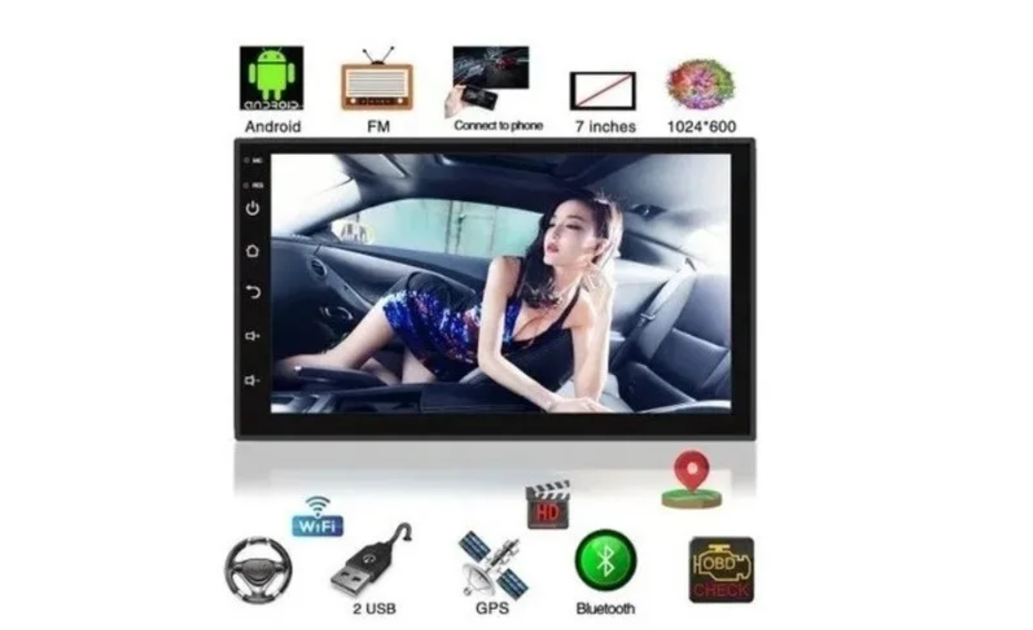 Radio Auto 7 Gps Android 2 Din Mirrorlink Wifi Video Touch Radio Auto 7 Gps Android 2 Din Mirrorlink Wifi Video Touch